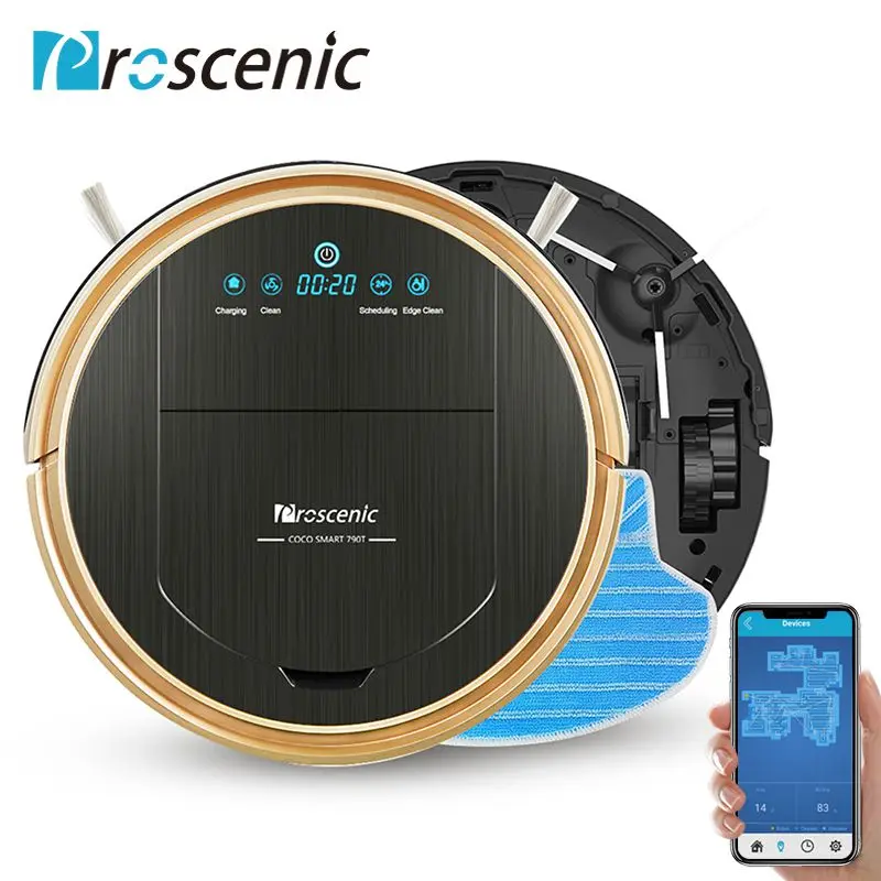 Proscenic 790 т Робот пылесос Максимальная мощность всасывания с приложение