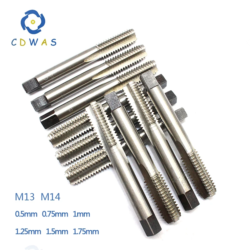 M13 M14 x 0,5 мм 0,75 мм 1 мм 1,25 мм 1,5 мм 1,75 мм 2 мм Метрическая HSS ручная обработка резьбы инструмент* 0,5 0,75 1 1,25 1,5 1,75