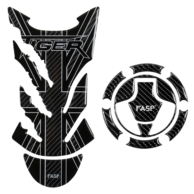 Наклейки 5D из углеродного волокна для топливного бака мотоцикла наклейки на