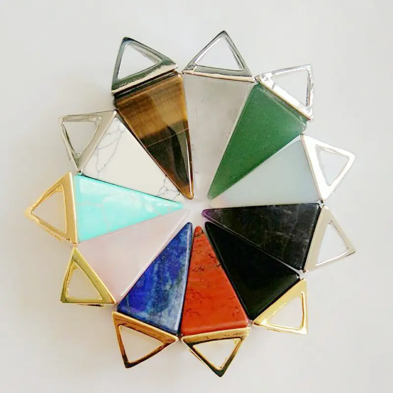 Любовь перевернутая Пирамида рейки исцеляющая кварцевое хрустальное ожерелье