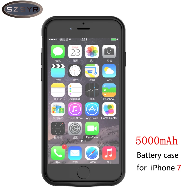 Зарядное устройство корпус батареи 5000 mAh/7200 mAh питания для iphone 7/7 plus внешний
