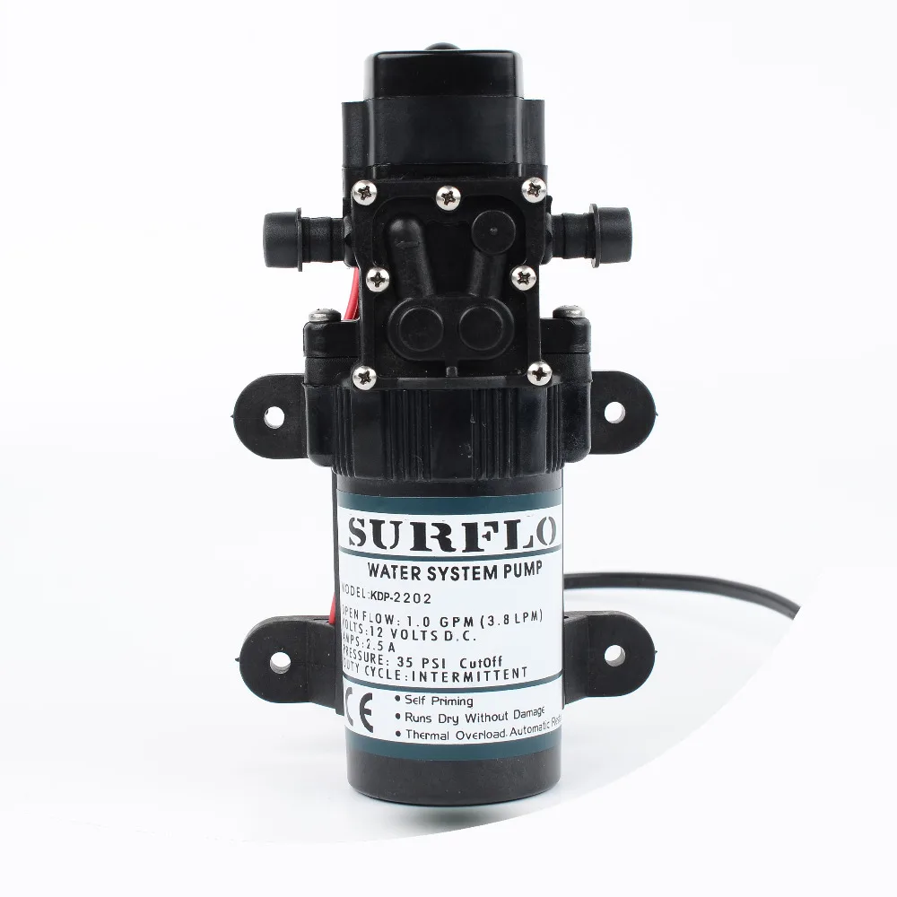 SURFLO KDP 2202 высококачественный электрический мембранный мини насос постоянного