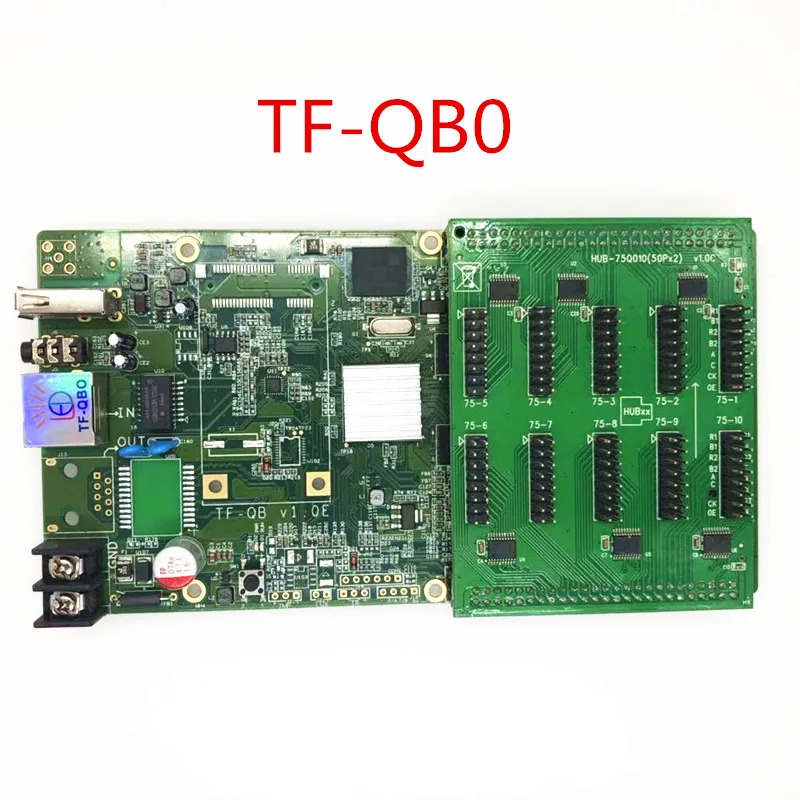 

TF-QB0 USB + сетевой порт видео и аудио полноцветный светодиодный экран, асинхронный Светодиодный контроллер поддерживает 512*128 1024*64