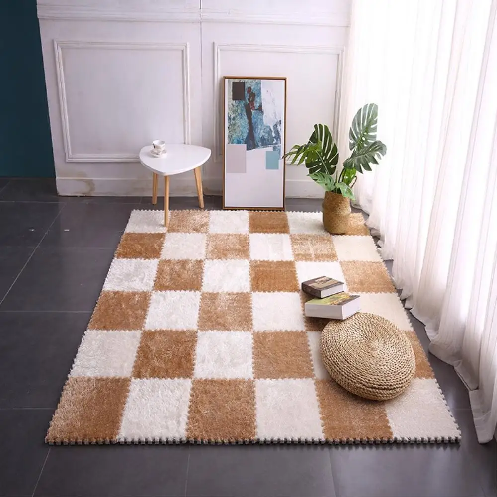 1 шт. 30 см EVA пена DIY Пазл Коврик длинные ворсинки лохматый ковер плюшевый мягкий