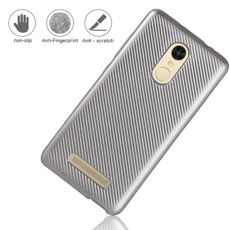 Гибкий чехол из углеродного волокна для Xiaomi Redmi NOTE 3 Pro специальное издание Мягкий