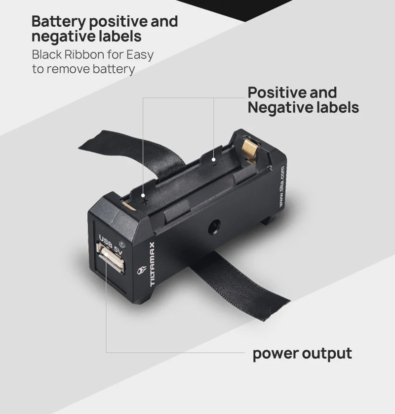 Tilta 18650 Блок питания WLC-T04-BP-18650 с USB 5V и DC 8V Выходная мощность для BMPCC 4K камера клетка непрерывного фокусировки двигателя