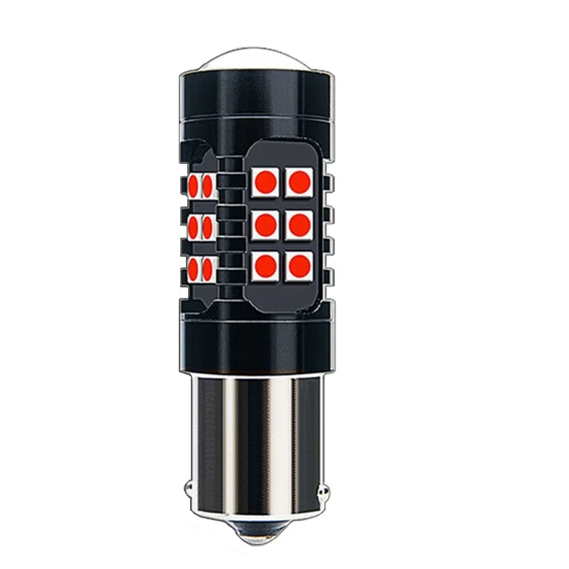 1156 P21W 7056 BA15S 1200LM 27 SMD 3030 светодиодный автомобильный тормозной светильник s противотуманная лампа авто лампа заднего хода дневной ходовой светильник красный белый желтый
