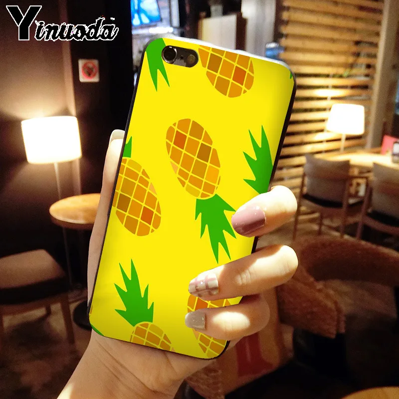 Yinuoda Летний милый мягкий чехол для телефона с золотым ананасом iPhone X XS MAX 6 6s 7 7plus 8