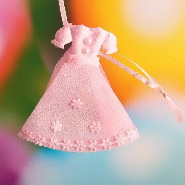 Baby Shower 7*9 см органза Сумки свадебное платье Дизайн конфеты пользу со шнурком 48