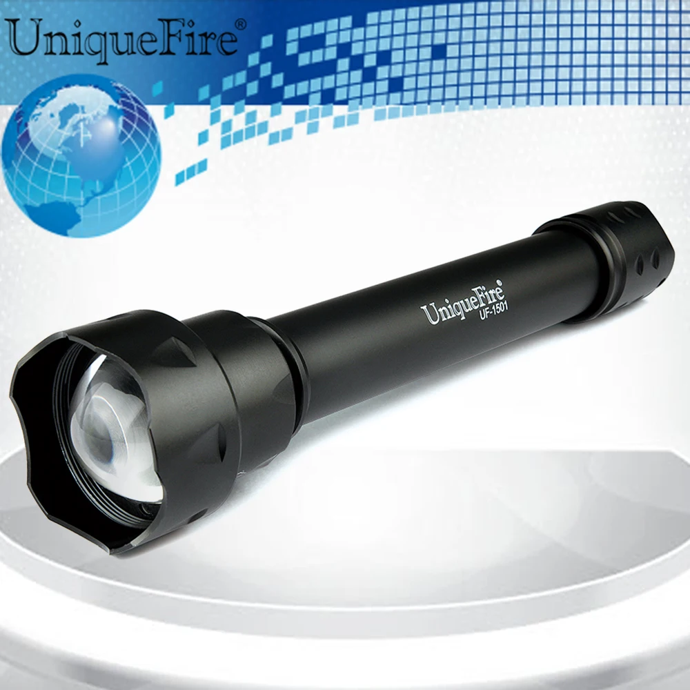 UniqueFire 3 Вт Инфракрасный светодиод UF-1501 IR 850NM перезаряжаемый режима Zoom Focus фонарик +