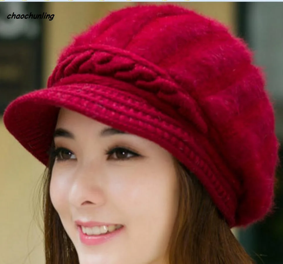 2018 г. Новая модная зимняя Шапки Для женщин Вязание На зимнем меху русский Канада