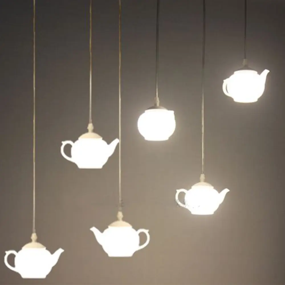 Подвесной акриловый светильник в стиле лофт Потолочная люстра с чайником