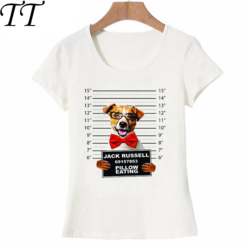 Женская футболка в стиле хип хоп модная летняя с принтом Jack russeller Rottweiler Beagle