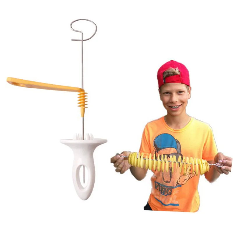 Картофель спиральный резак ручной фруктовая резка овощей картофеля башня