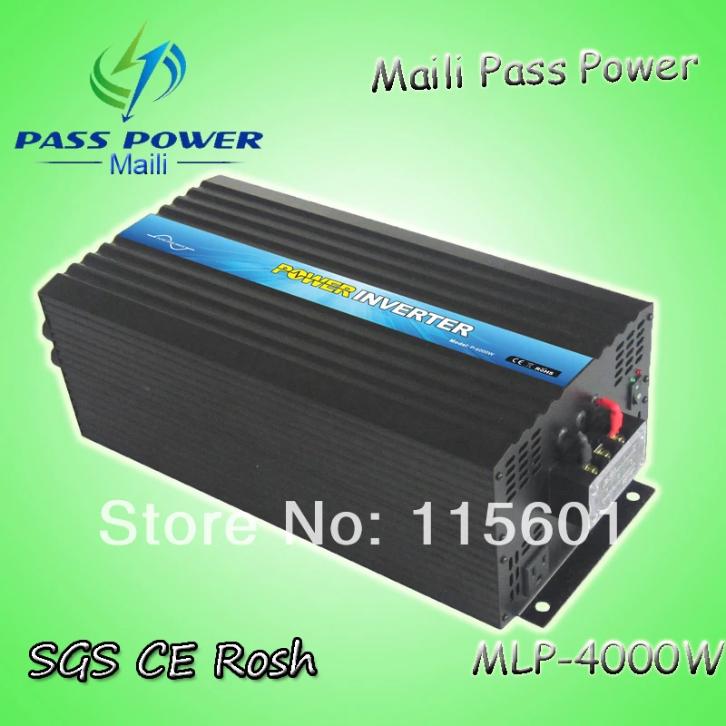

4kW/4000W PV Power Inverter DC 48V to AC 100V/110V/120V Pure Sine Wave Output