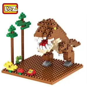 LOZ diamond mini building blocks Jurassic park Tyrannosaurus Ceratopsian stegosaurus brontosaurus kids toys | Игрушки и хобби