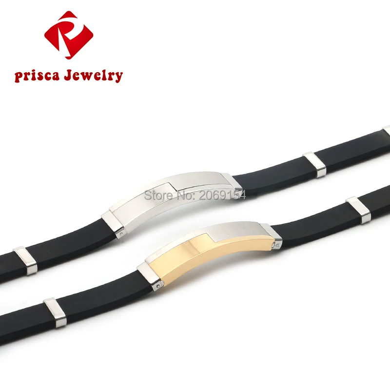 Мужской браслет из нержавеющей стали силиконовые ювелирные изделия амулеты