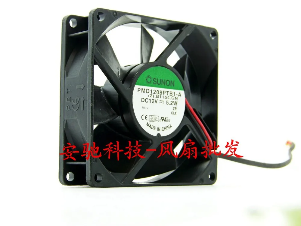Вентилятор охлаждения для Sunon 8 см PMD1208PTB1 A 12 в 5 2 Вт линейный двойной шариковый
