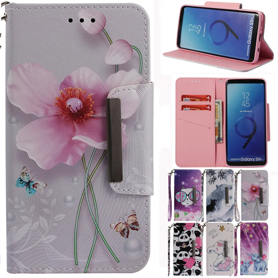 Чехол на СПС Coque samsung Galaxy A7 A6 A8 J4 J6 J8 J7 J3 плюс A5 Note 9 S9 S8 плюс S7 край кожаные чехлы для телефона чехол s