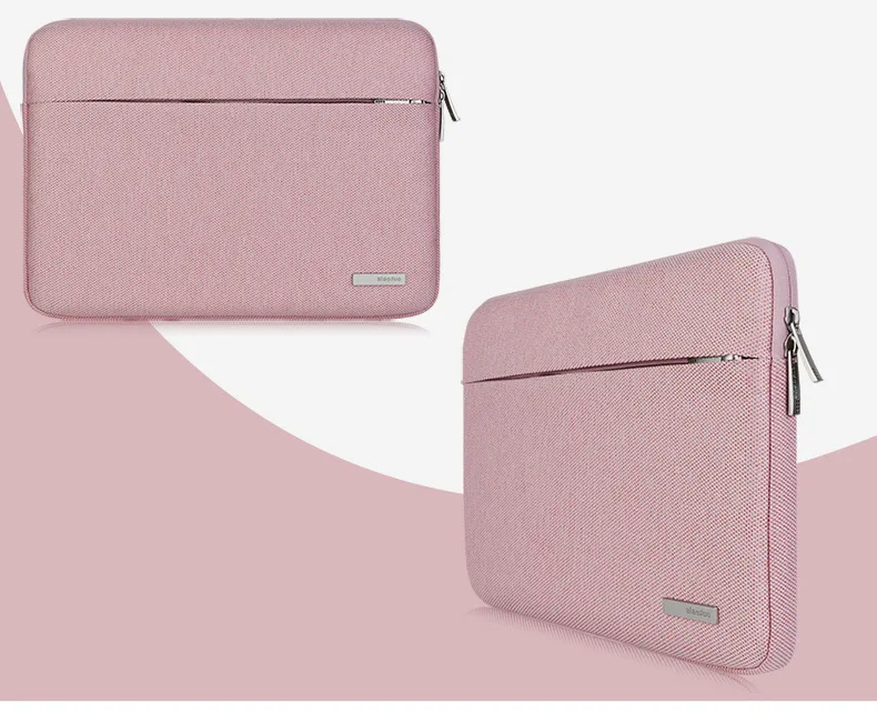 Nylon Laptop Bag Case For Xiaomi Macbook Air Pro 11 12 13 Notebook Handbag for Dell HP Asus Acer Lenovo 13.3 15.6 Surface Pro 4 - Цвет: sleeve pink