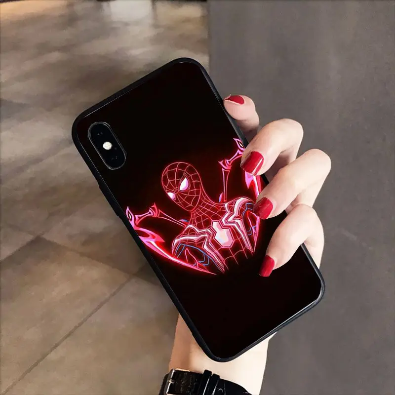RuiCaiCa Marvel Супергерои из "Мстителей" шаблон мягкий чехол для телефона ТПУ iPhone 8 7