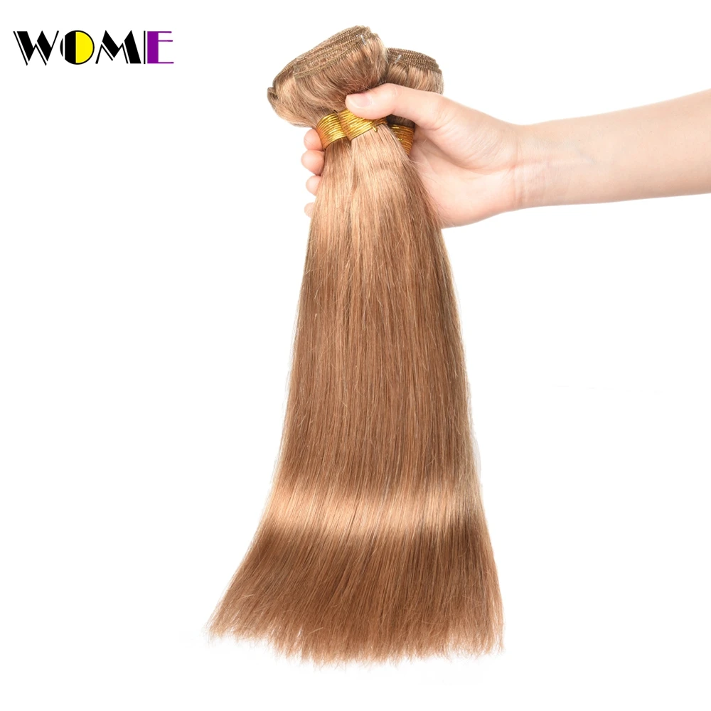 Wome прямые волосы с закрытием удлиненные de Cabello медовые светлые пучки не Реми