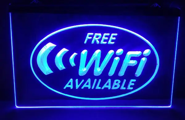 Wi-Fi Интернет доступа кафе новая резьба знаки бар светодиодный неоновая вывеска