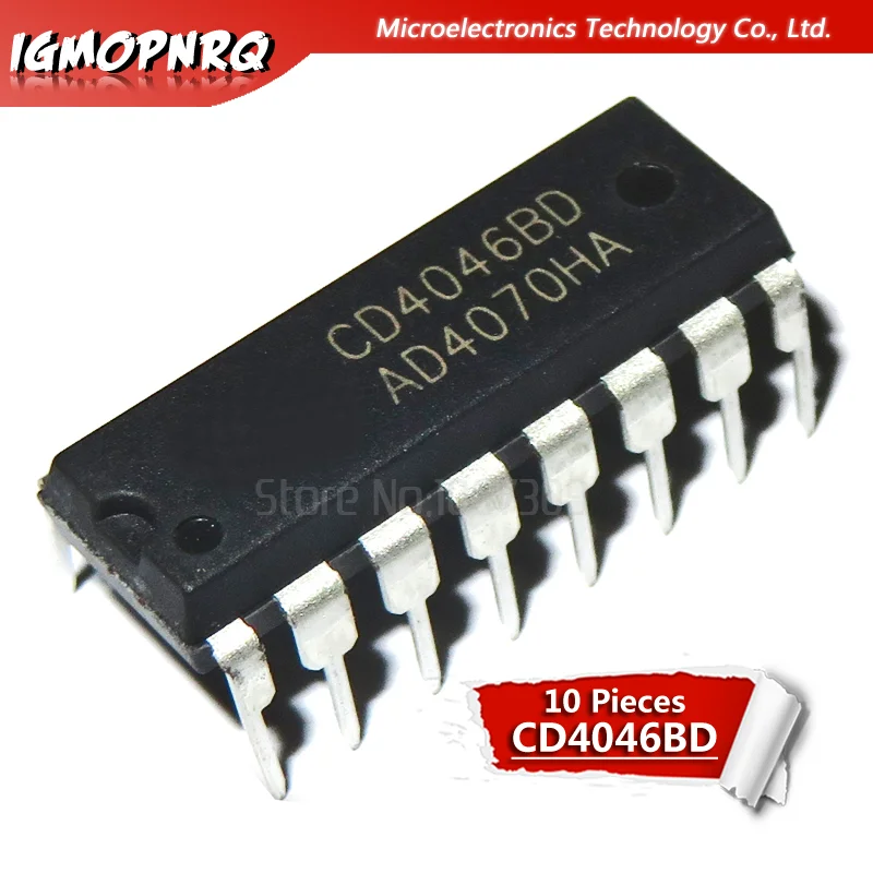 

10 шт., новые оригинальные модели CD4046BE CD4046 DIP16