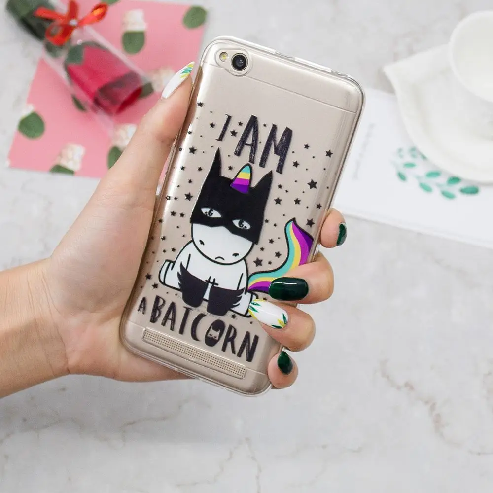 ТПУ чехол для Xiaomi Redmi 5A 5 A Redmi5A мягкий мобильного телефона A5 красный mi прозрачный