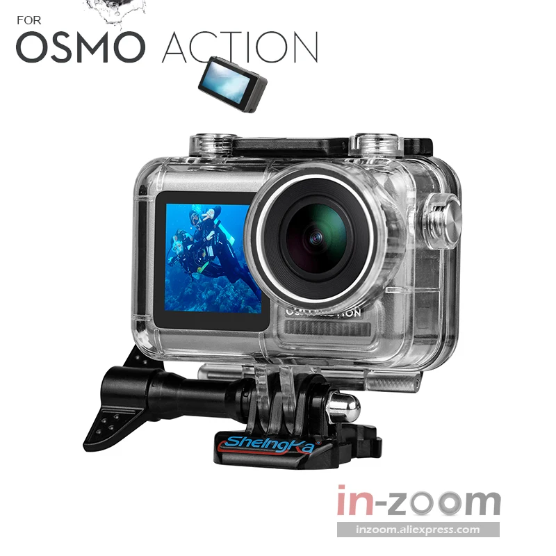

OSMO Action Water Housing Diving 40M Frame Case For DJI Osmo Action Camera Mount Holder Adapter accessories
