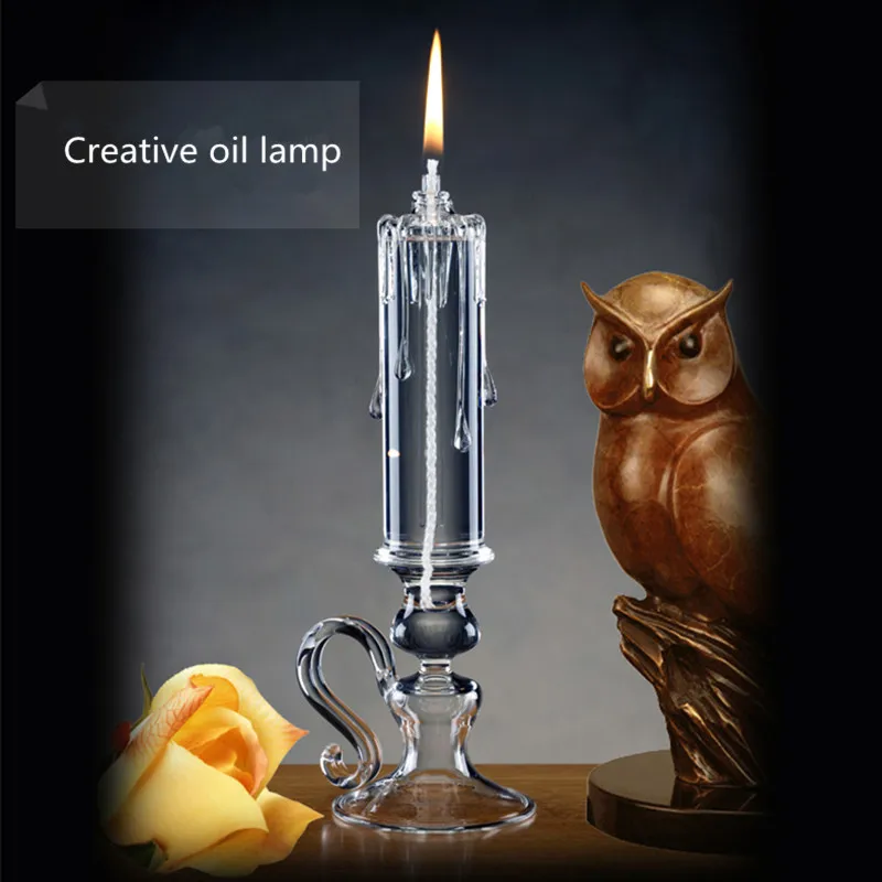 Стеклянная масляная лампа для дома креативная ретро керосиновая | Дом и сад