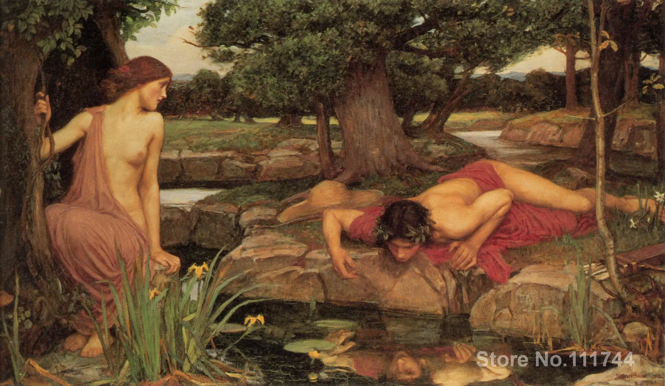 

artwork for home Echo and Narcissus John William Waterhouse paintings Hand painted High quality