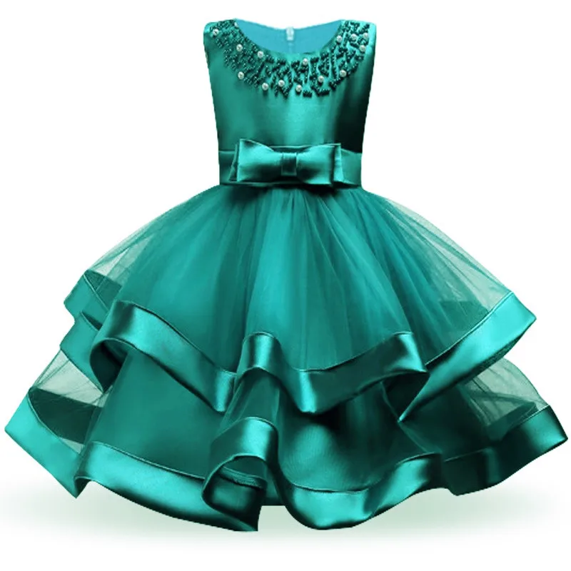 Children Girls Dresses for Pageant Dance Party Ceremonies Girl white/pink/red dress Wedding Clothes | Детская одежда и обувь