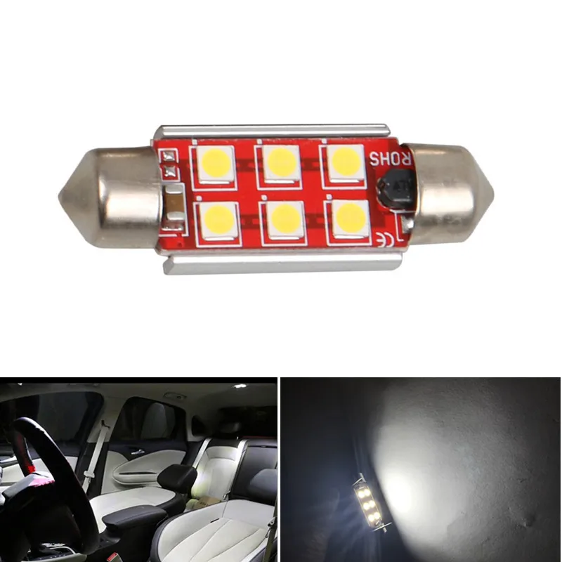 2 шт. 12В 24В Canbus без ошибок Led 31 мм 36 39 41 3030 SMD DE3175 C5W C10W SV8.5 автомобильная светодиодная