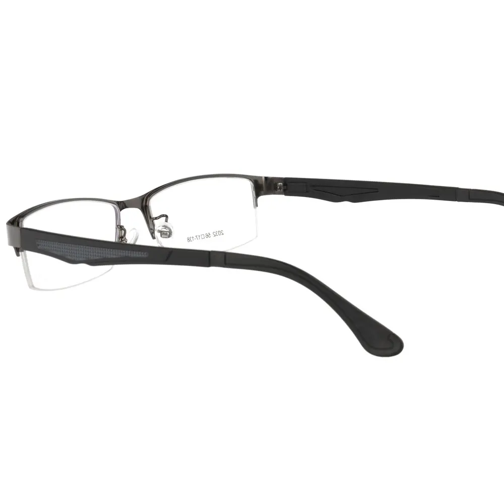 

SPITOIKO Metal Glasses Half Rim For Men Myopia Eyewear Eyeglasses Prescription Spectacles 2032