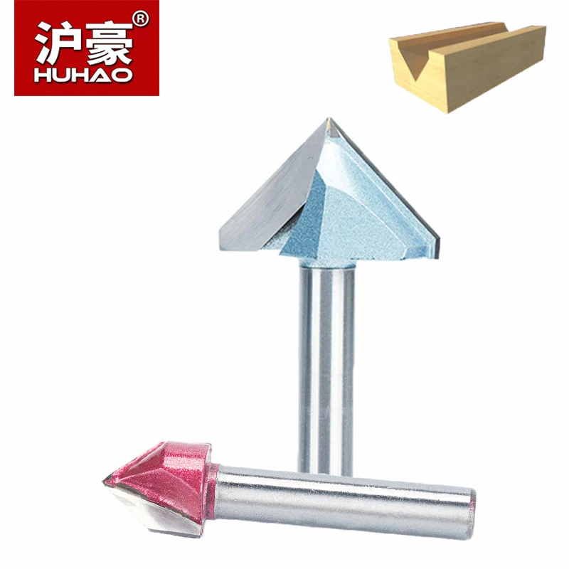 HUHAO 1 шт. V тип долбежный резак 1/2 &quot1/4&quot хвостовик промышленного класса фрезы для