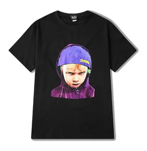 Black8 Ulzzang чистая красная забавная Футболка Мужская хип-хоп скейтборд Высокая улица странные вещи принт Harajuku хлопковая Футболка Joyce Byers Eleven - Цвет: Black8