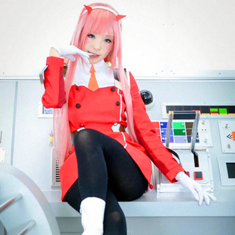 ZERO TWO костюмы для косплея красное платье японского аниме Дарлинг в франкс одежда