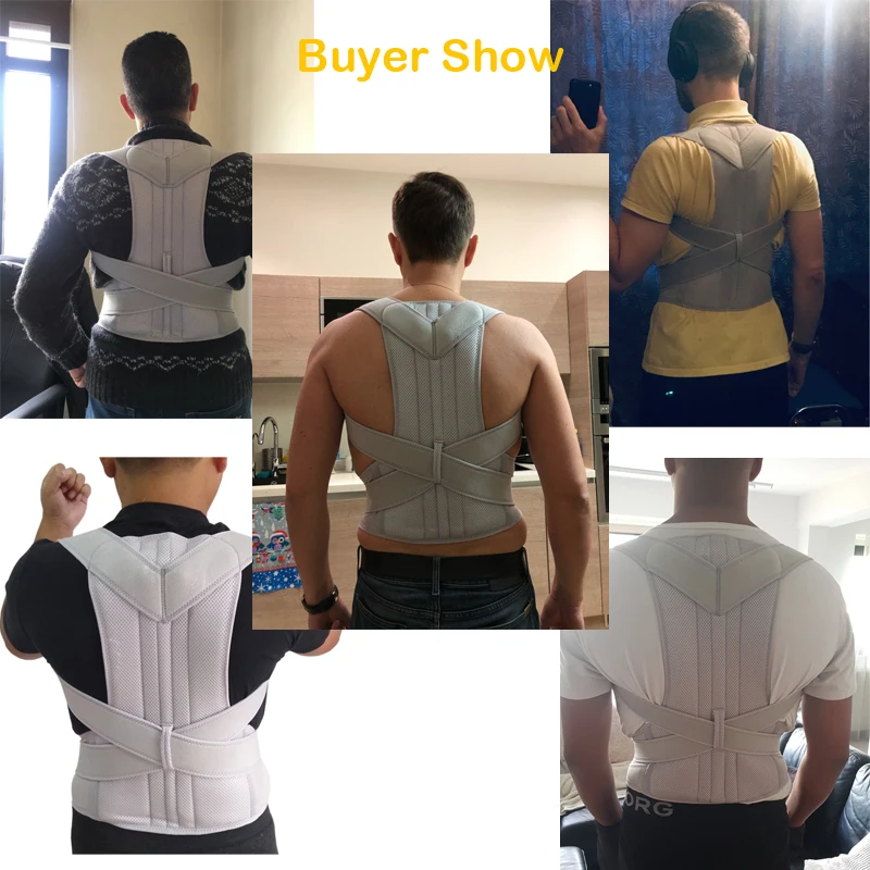 

Male Female Adjustable Posture Corrector Corset Back Brace Back Belt Lumbar Support Straight Corrector de espalda S-XXL