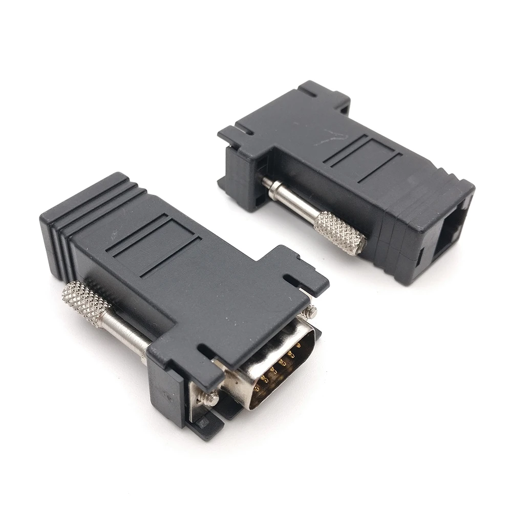 10 шт. VGA revolution RJ45 штепсельная вилка стандарта переключение luo переходник для