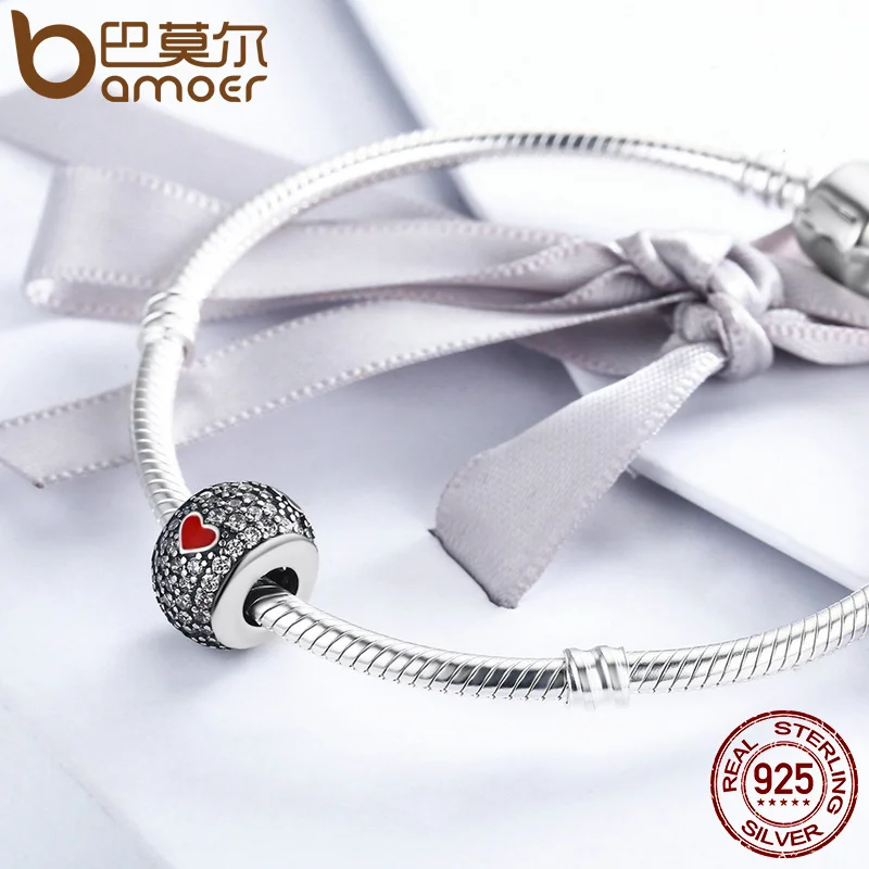 BAMOER, новая коллекция, подлинные 925 пробы, серебро, Forever Love, покерные бусинки, подходят для браслетов, ювелирных изделий, подарок SCC153