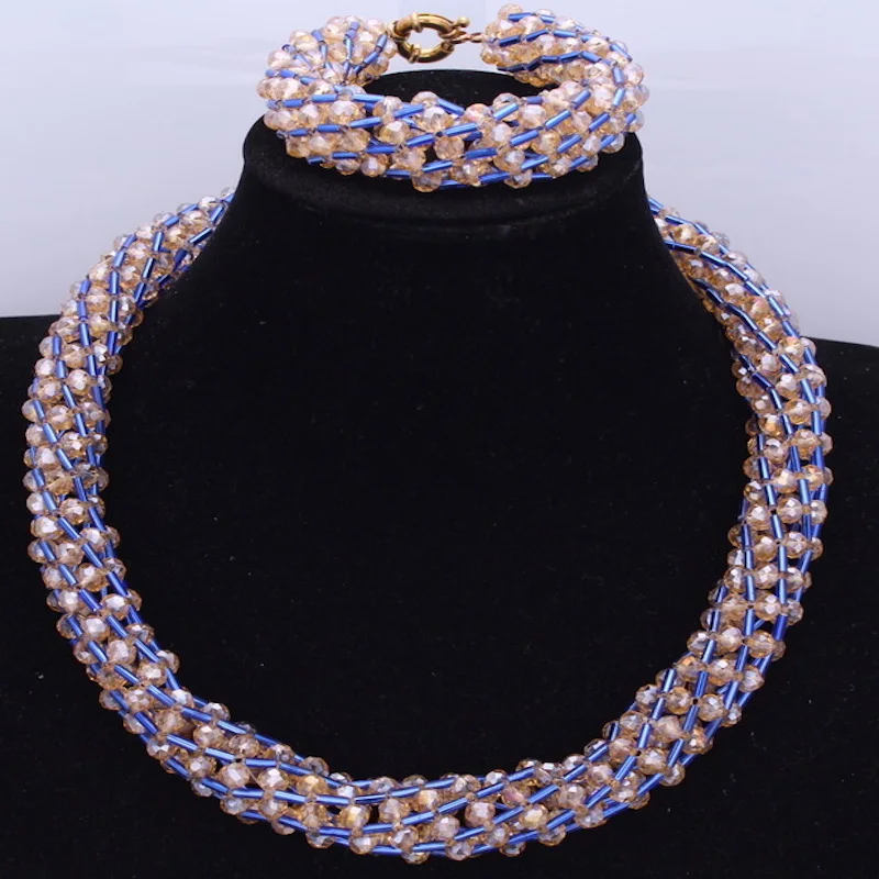 DuDo Африканский ювелирный набор золотой нигерийский Свадебный свадебный бисер