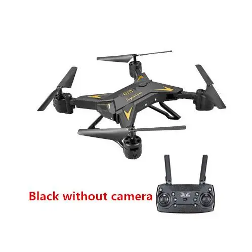 Black without camera Лучший Радиоуправляемый вертолет Дрон с камерой HD 1080P wifi FPV селфи Дрон Профессиональный складной Квадрокоптер 20 минут работы от батареи - Цвет: Black without camera