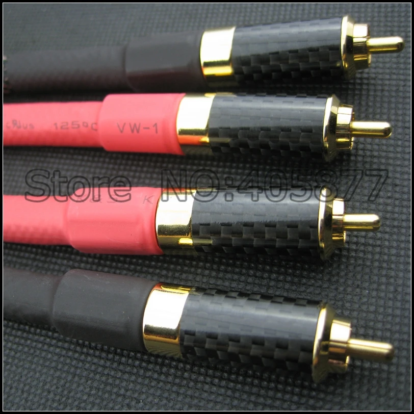 Аудиокабель hifi с разъемом RCA из углеродного волокна аудиокабель rca аудиофил 1