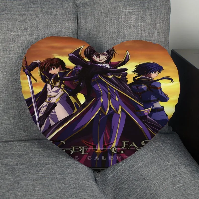 Изготовленный На Заказ Code Geass Lelouch of the Rebellion сердце Наволочка на молнии наволочка
