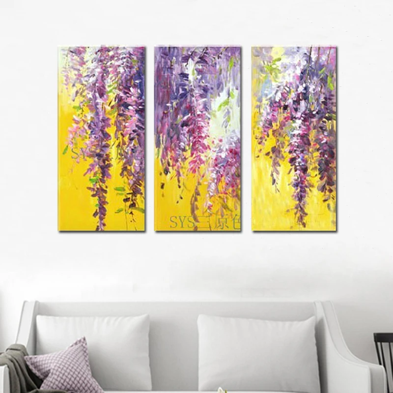 Современное абстрактное огромное украшение на стену живопись маслом холсте