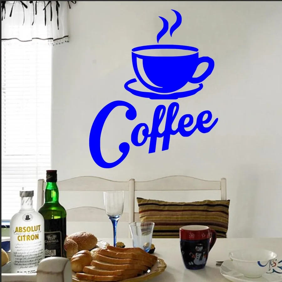 Кухонные модные кофейные кружки настенные наклейки виниловые обои для гостиной