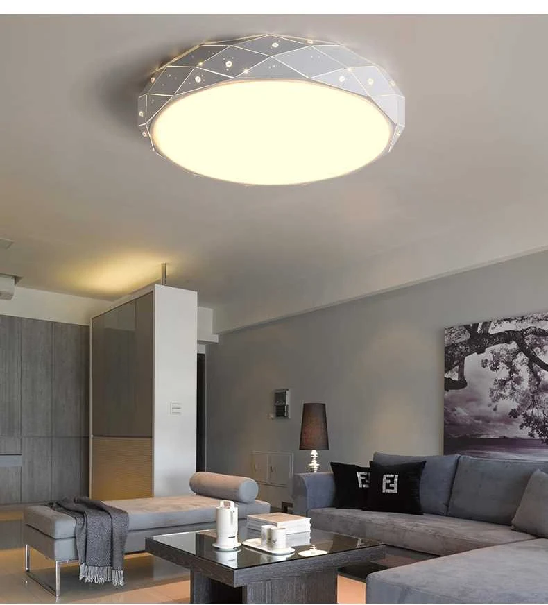 LED modern minimalism creative warm romantic main bedroom living room study circular ceiling lamp | Лампы и освещение