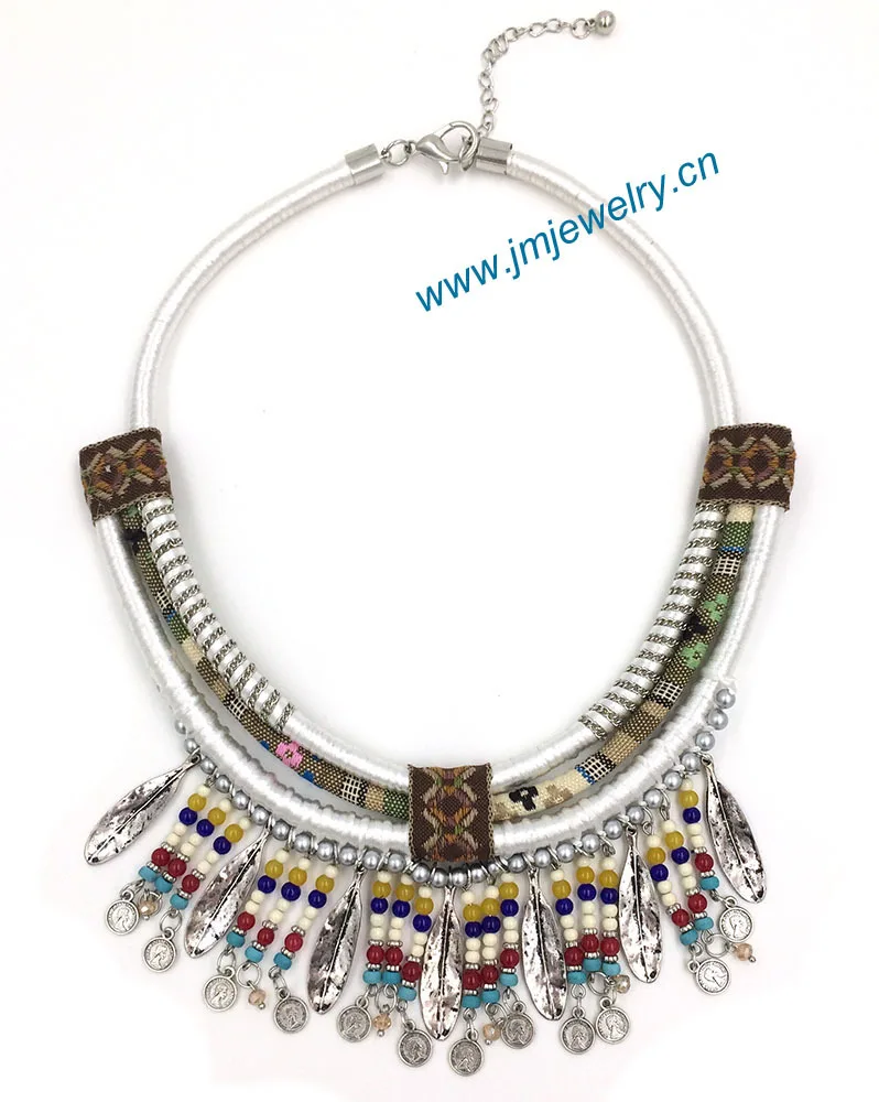 ?? 女性の服アクセサリー手作りビクトリア朝のネックレスボヘミアンコリア長いビーズフリンジタッセルペンダントネックレス