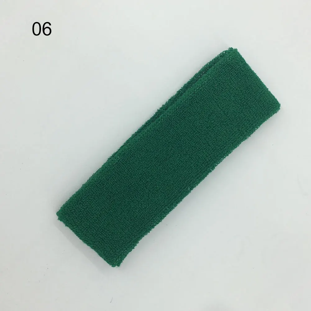 06 Army Green Головная повязка для бега, эластичная хлопковая повязка для йоги, повязки для волос,, Хит, мужская, женская, для спорта на открытом воздухе, головная повязка для бадминтона, тренировок, тренажерного зала - Цвет: 06 Army Green